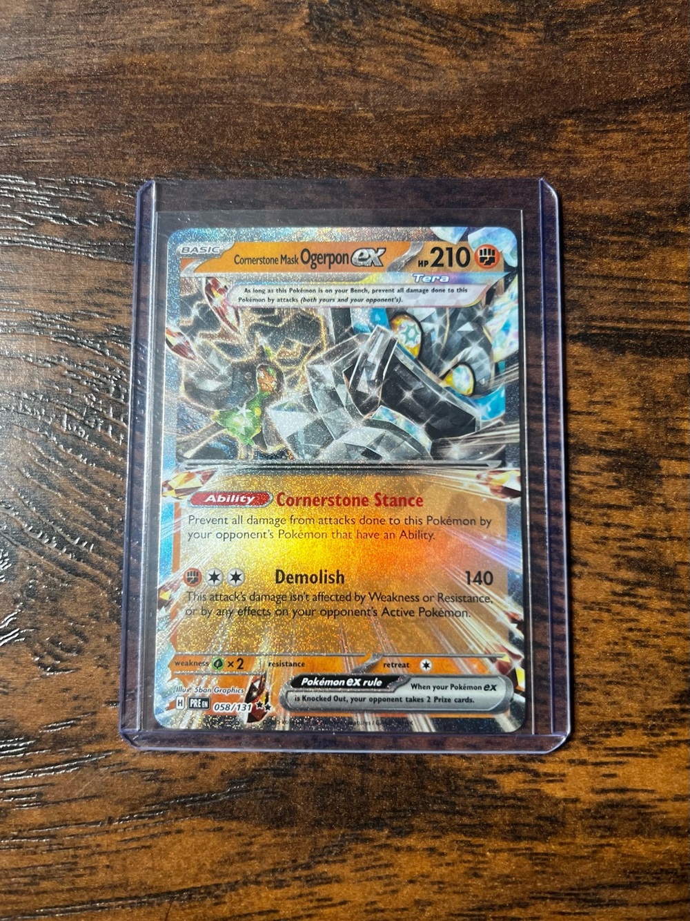 Ogerpon ex Pokémon Card - 058/131 Double Rare